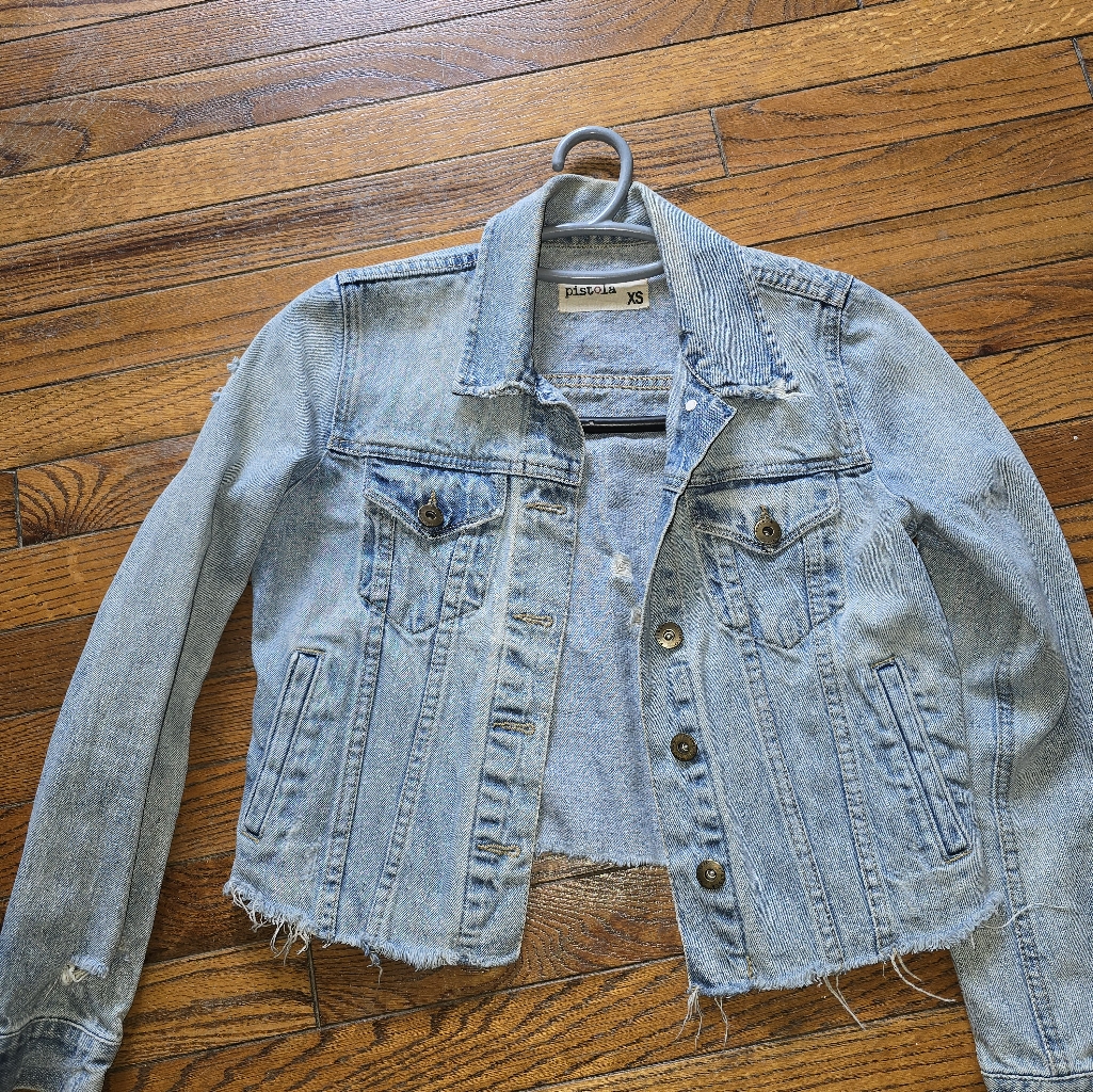 Pistola Light Blue Jean Jacket Vintage